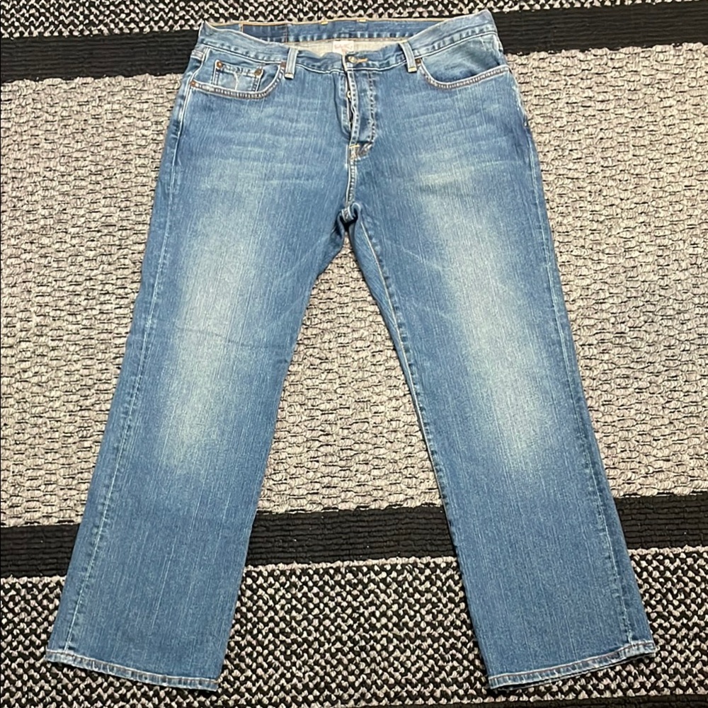 Vintage Lucky Brand Dungarees Slim Bootleg Short Men’s Sz 38 Casual Retro Y2K